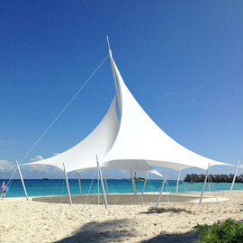 廣場(chǎng)景觀(guān)膜結(jié)構(gòu)展示三