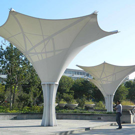 廣場(chǎng)景觀(guān)膜結(jié)構(gòu)展示一
